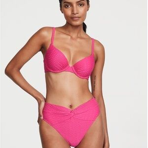 LVS Swim Mix & Match Icon Push-Up Bikini Top Forever hot Pink 38D underwire